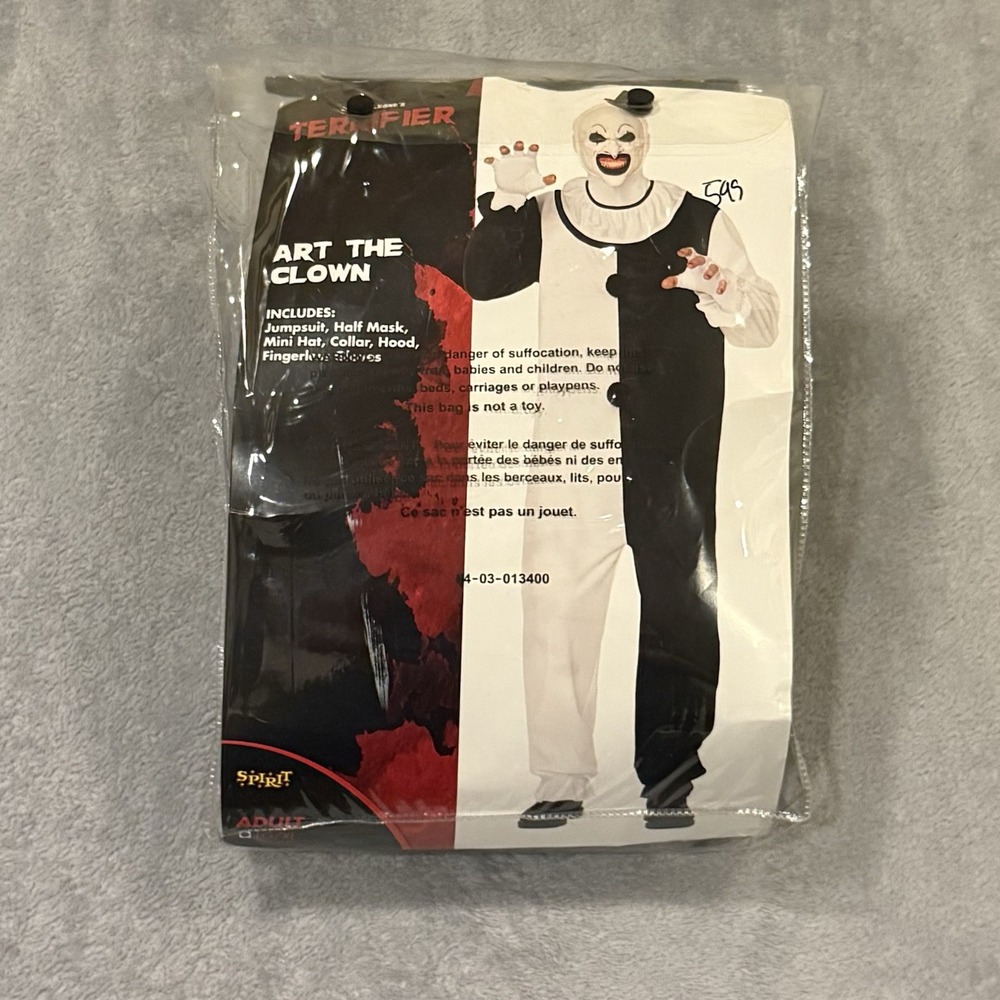 Spirit Halloween‎ Terrifier Art The Clown Bloody Costume Size L/XL MISSING MASK